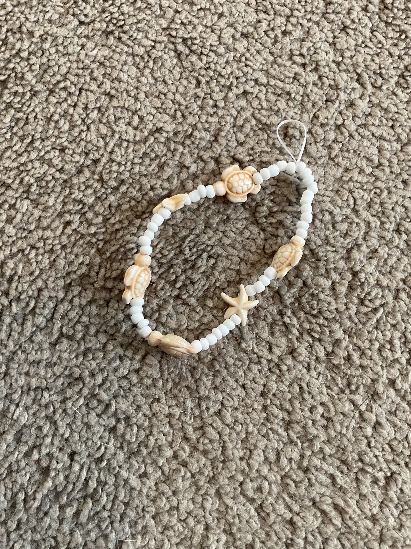 Summer in fall white phone charm
