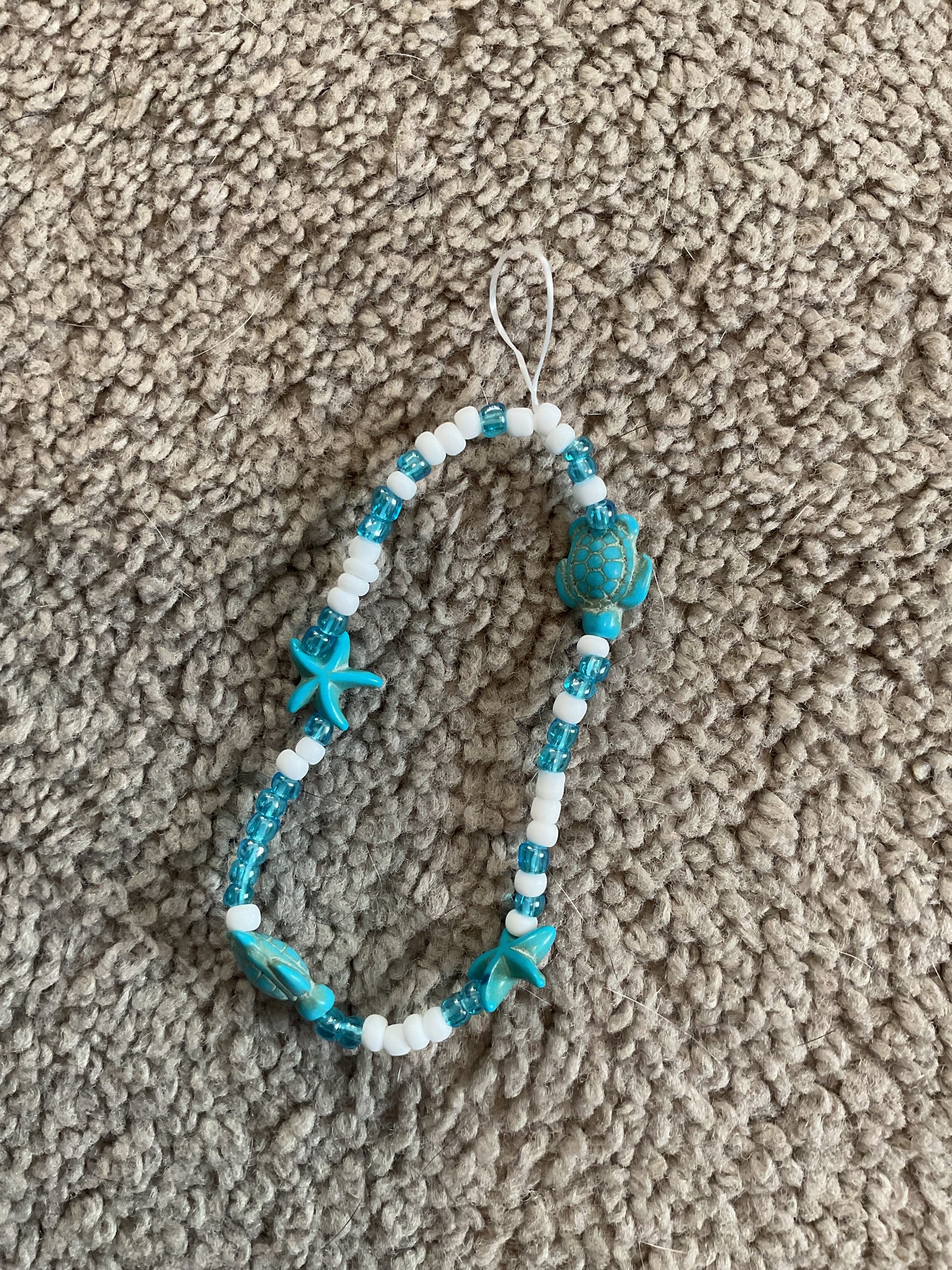 Summer in fall blue phone charm!