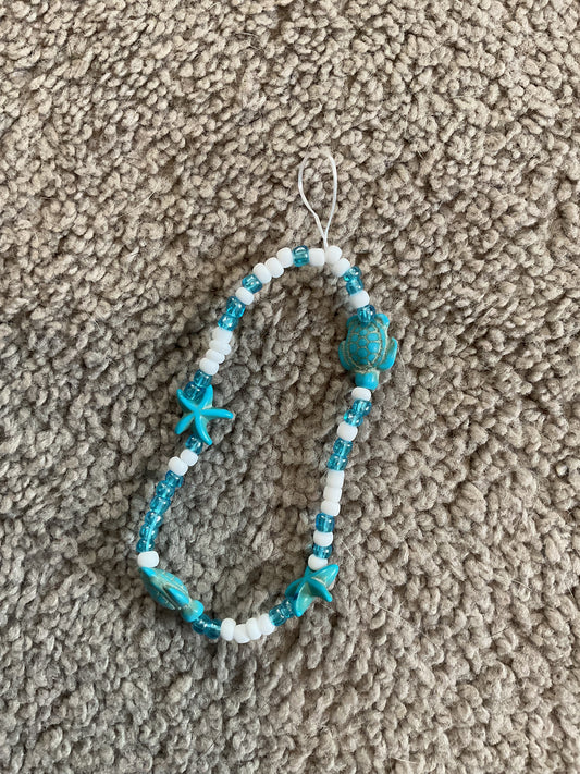 Summer in fall blue phone charm!