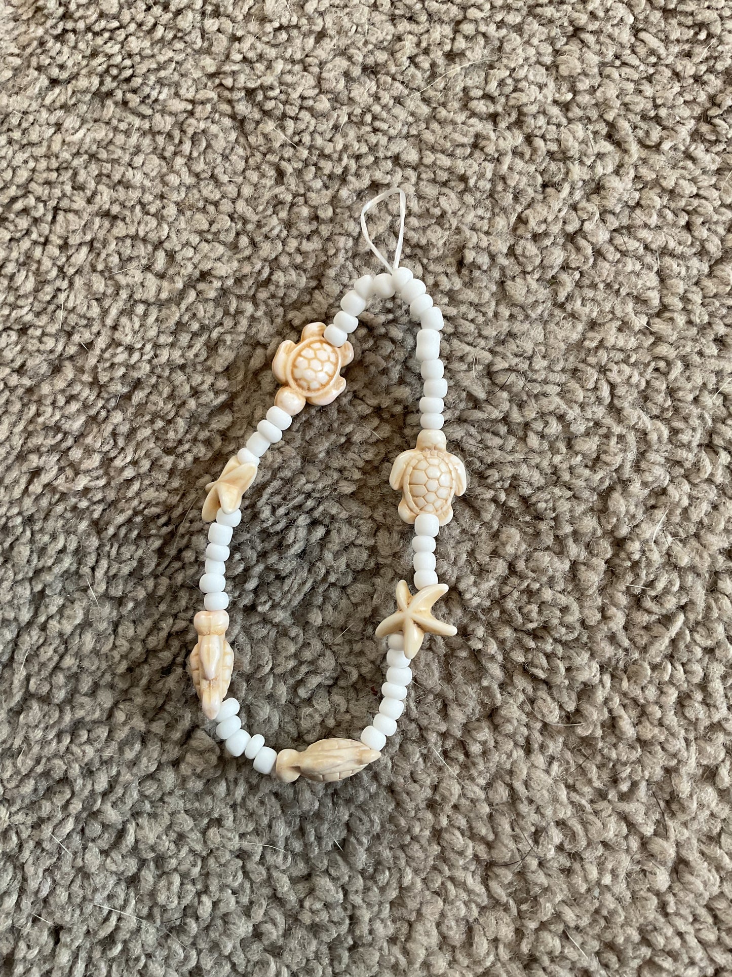 Summer in fall white phone charm